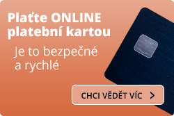 Plaťte online platební kartou